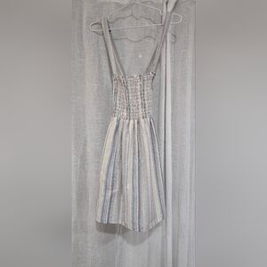 American Eagle Outfitters Blue and White Striped Mini Dress